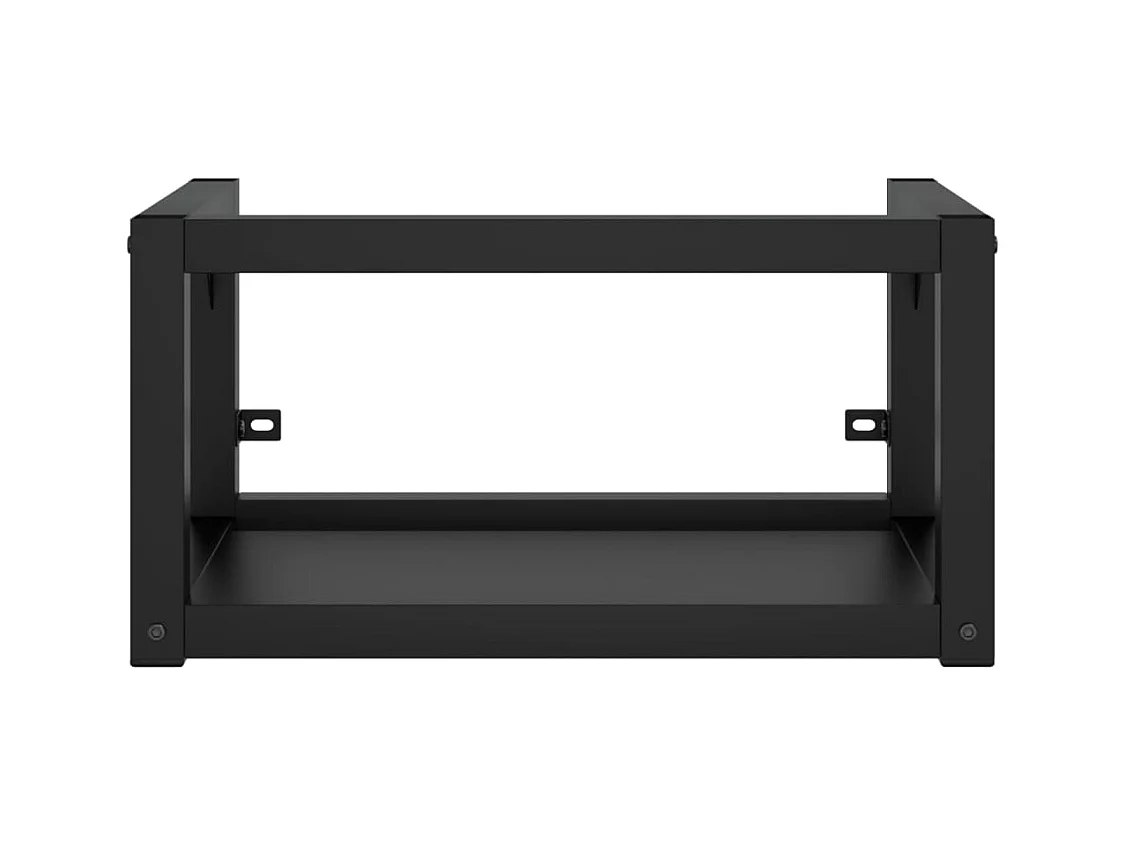 Wastafelframe wandgemonteerd 59x38x31 cm ijzer zwart BE318753