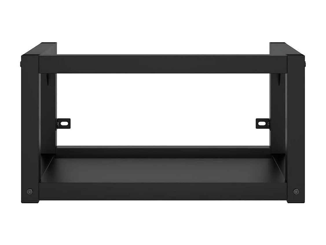 Meuble + vasque mural Noir 59x38x31 cm Fer FR663704