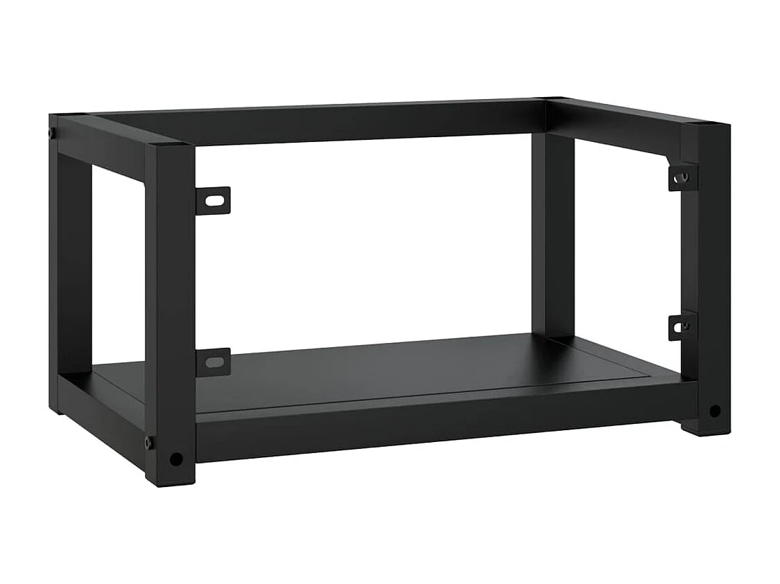 Meuble + vasque mural Noir 59x38x31 cm Fer FR663704