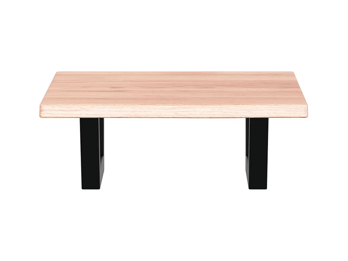 Meuble sous vasque murale acier et bois de chêne massif FR121556