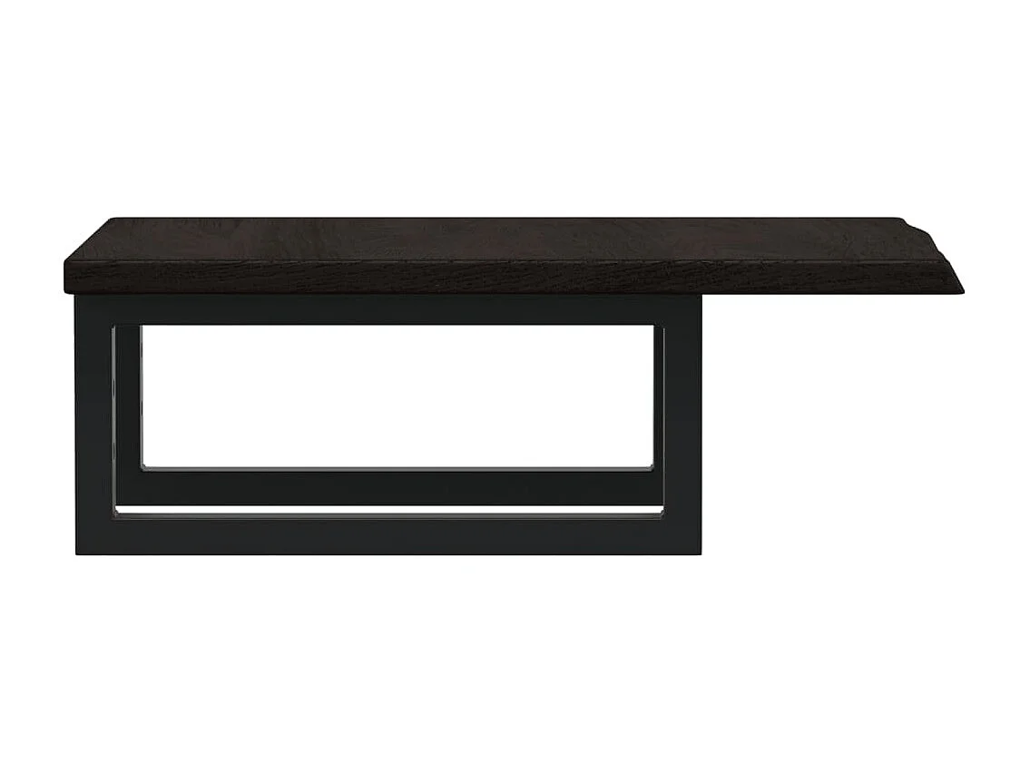 Badkamer wandschap staal en massief eikenhout BE176305