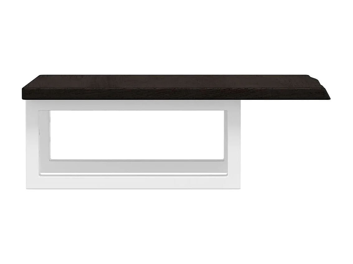 Badkamer wandschap staal en massief eikenhout BE119322