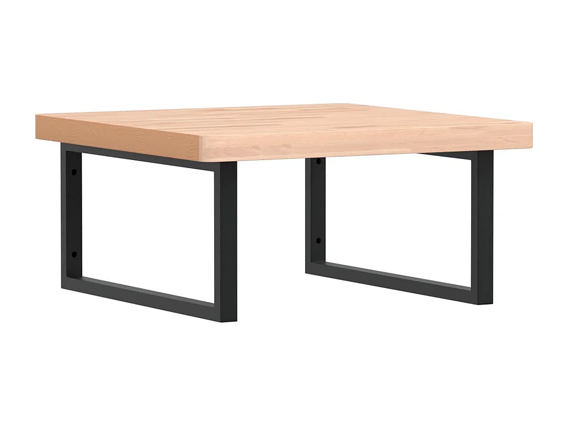 Badkamer wandschap staal en massief beukenhout BE368224