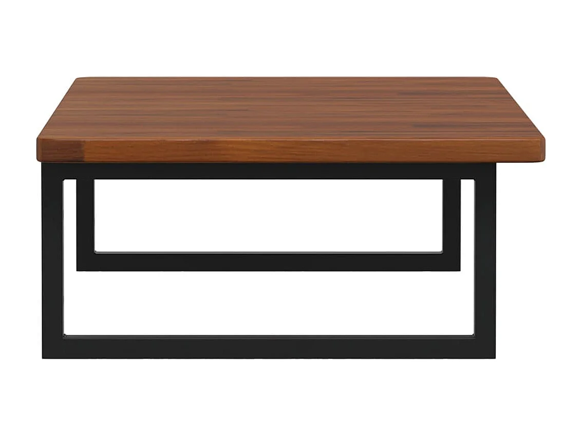 Meuble sous vasque murale acier et bois de chêne massif FR833436