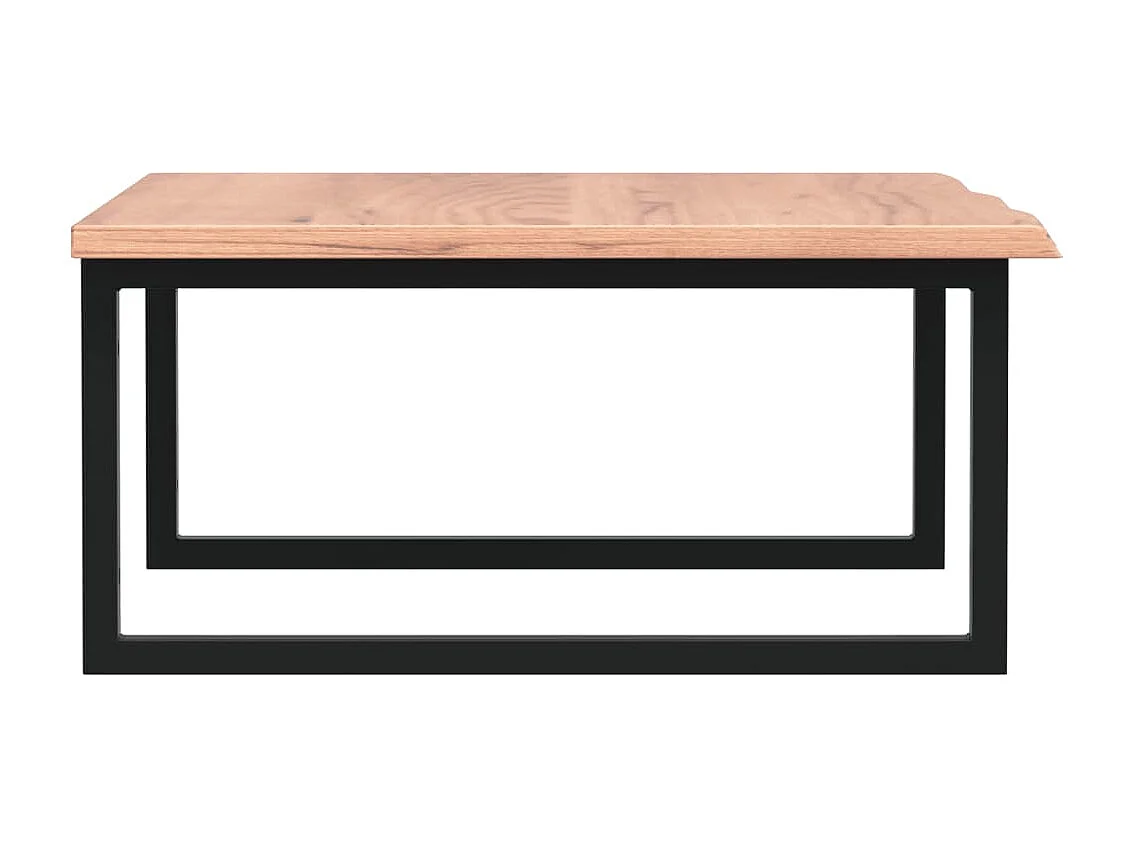 Meuble sous vasque murale acier et bois de chêne massif FR628349