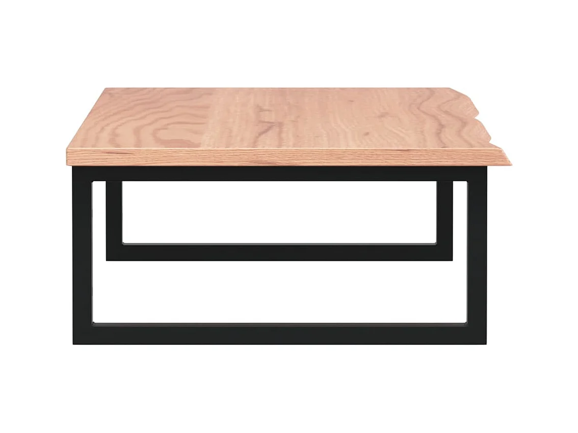 Meuble sous vasque murale acier et bois de chêne massif FR633425