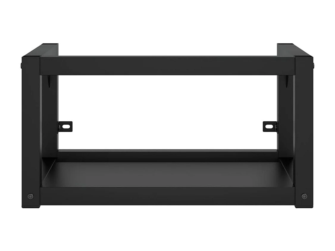 Meuble + vasque à encastrer Noir Fer FR376619