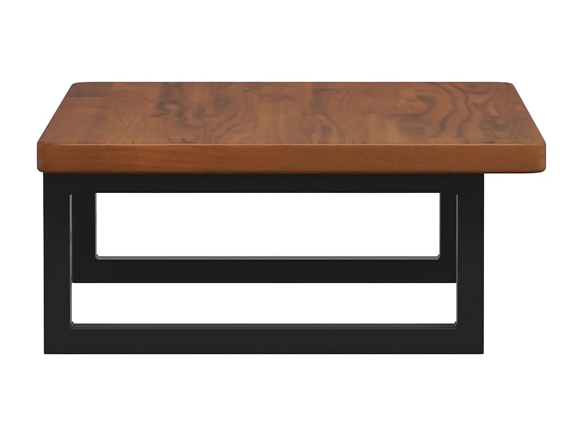 Prateleira de parede p/ lavatório aço/madeira carvalho maciça PT187843