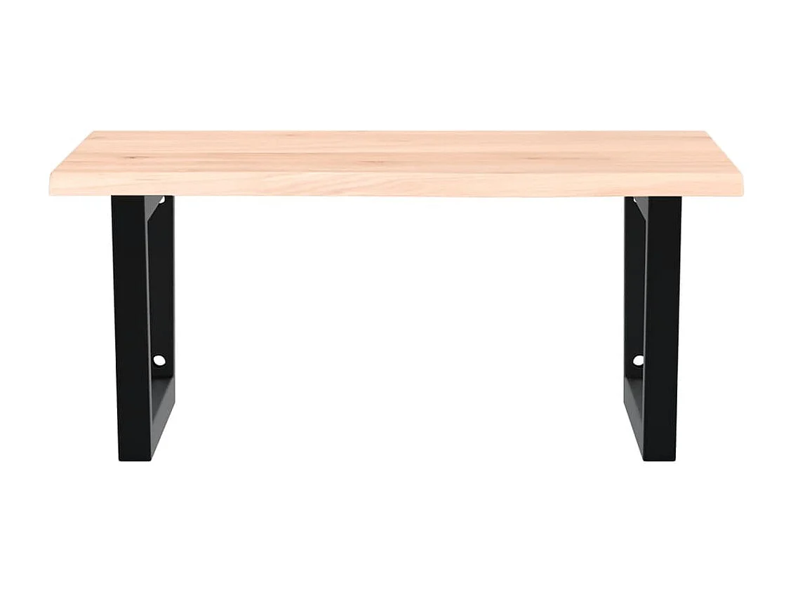 Prateleira de parede p/ lavatório aço/madeira carvalho maciça PT116333