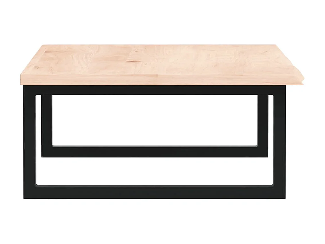 Meuble sous vasque murale acier et bois de chêne massif FR709894