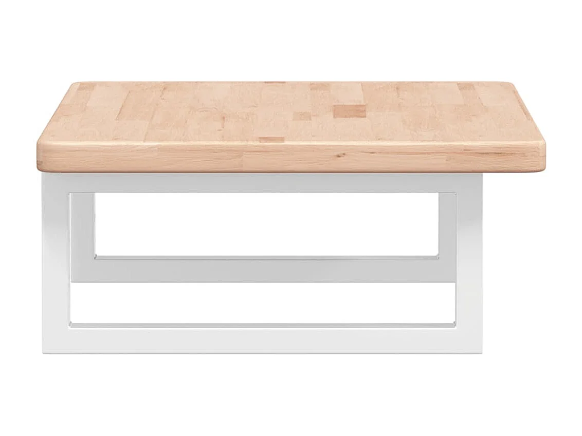 Estante de lavabo de pared de acero y madera maciza de roble ES957777