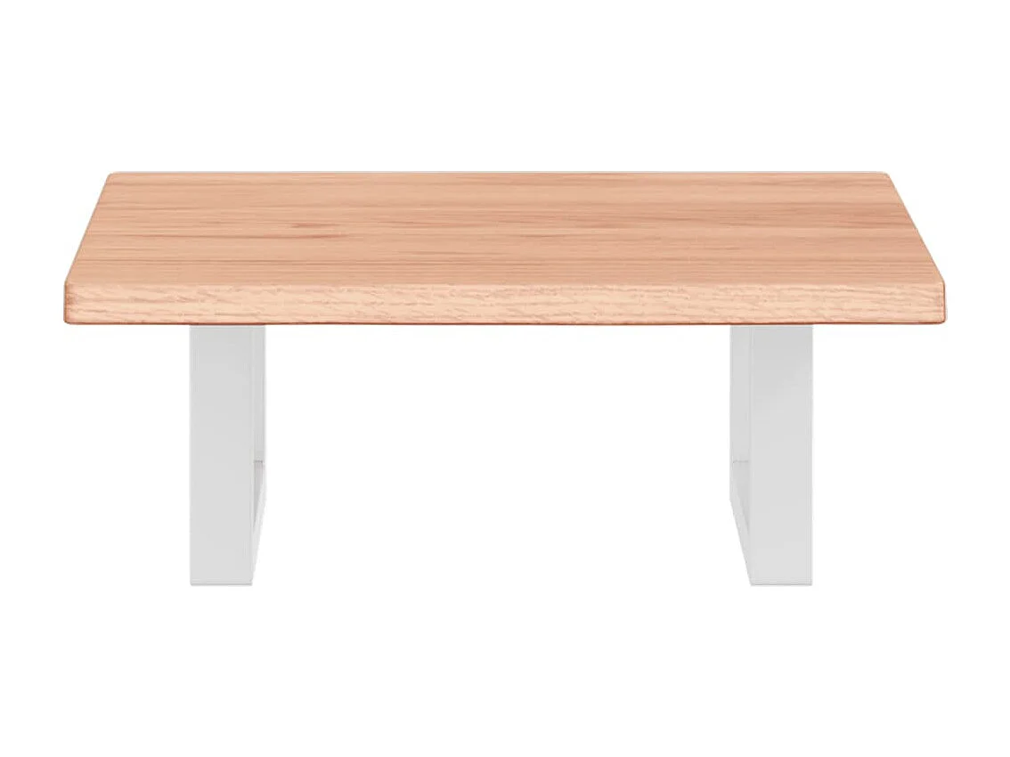 Meuble sous vasque murale acier et bois de chêne massif FR336397