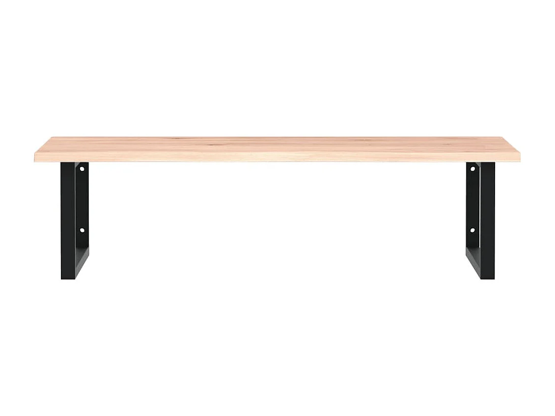 Badkamer wandschap staal en massief eikenhout BE281846