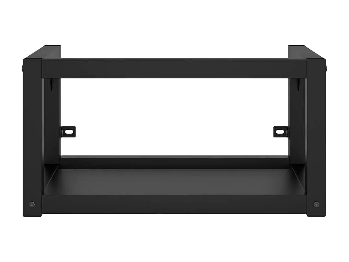 Meuble + vasque mural Noir 40x38x31 cm Fer FR311181