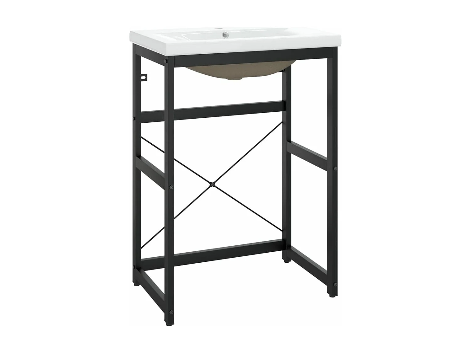 Meuble + vasque à encastrer Noir Fer FR241587