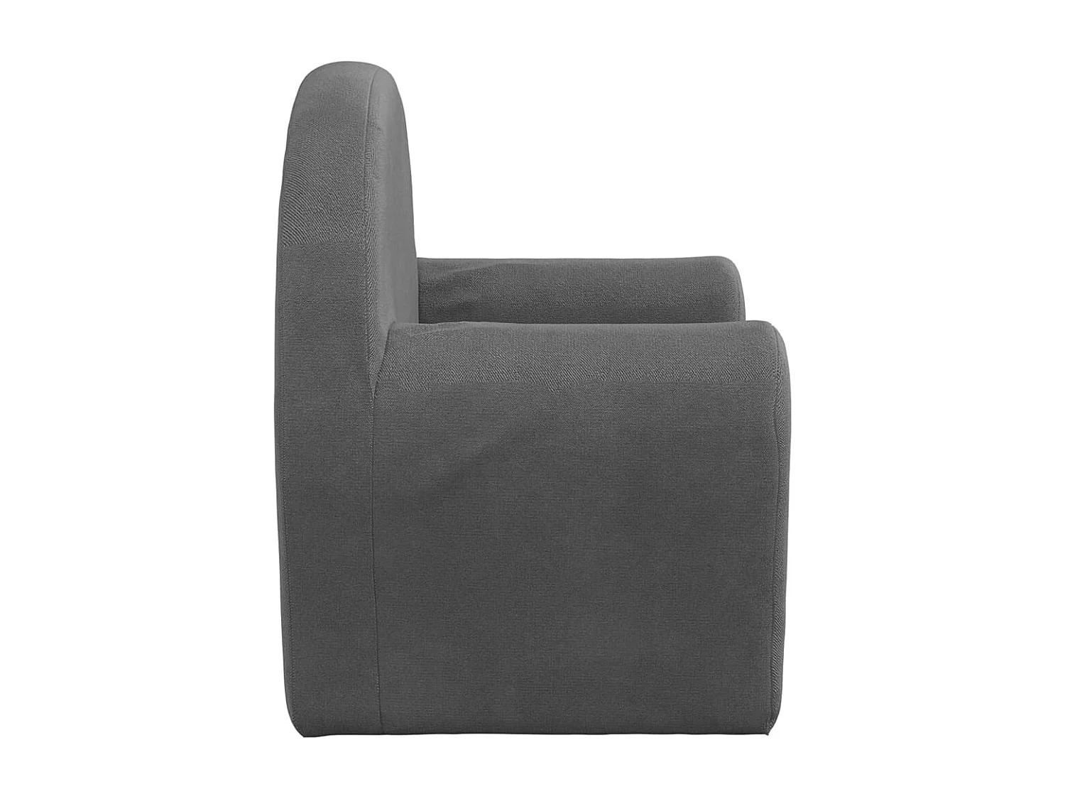 Canapé convertible pour enfants anthracite peluche douce FR169127