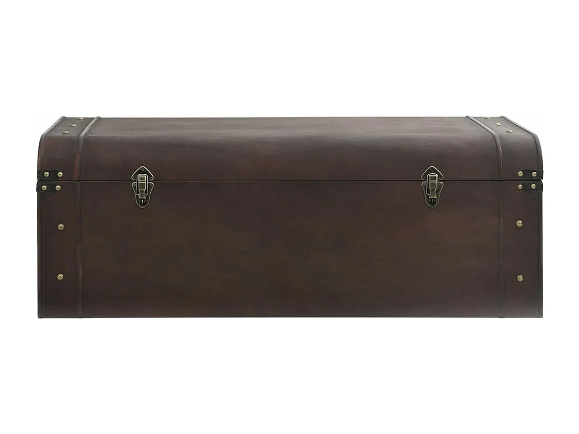 Arca de arrumação c/ trincos contraplacado castanho-escuro PT973166