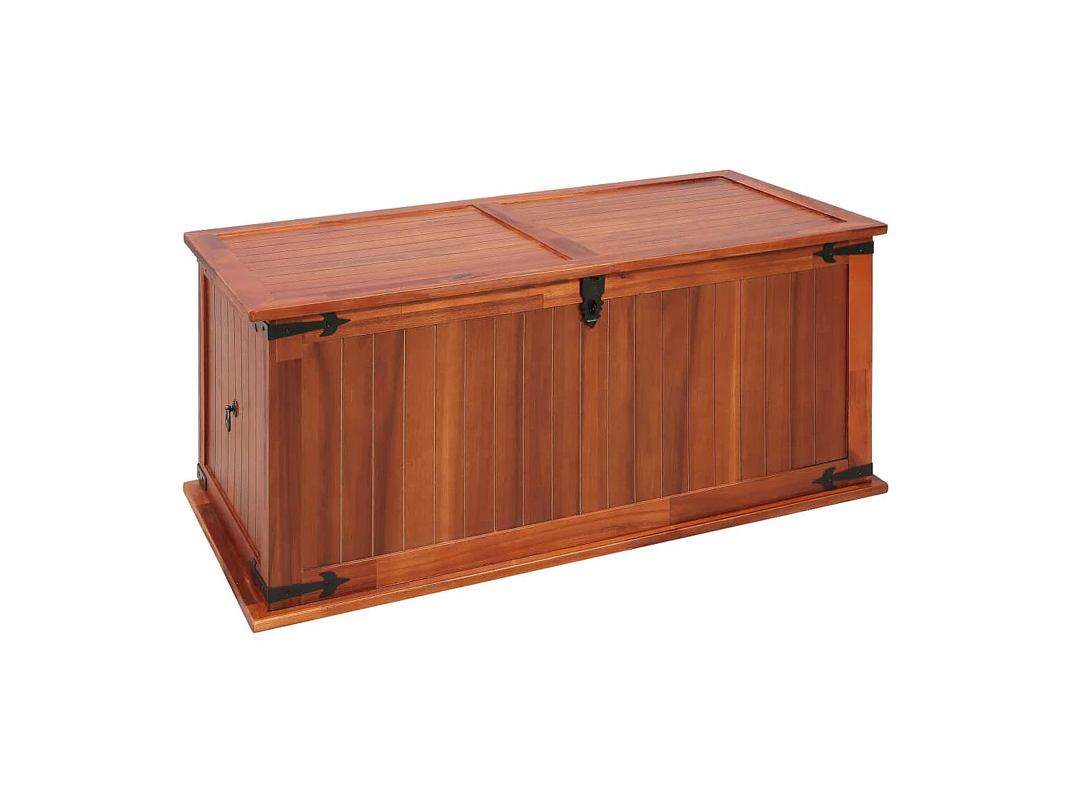 Opbergkist 79x34x32 cm massief acaciahout BE812886