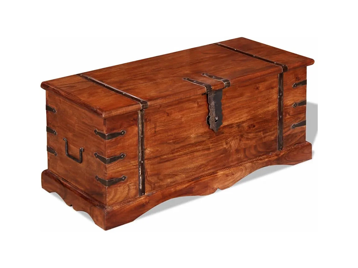 Coffre de rangement Bois massif FR251979