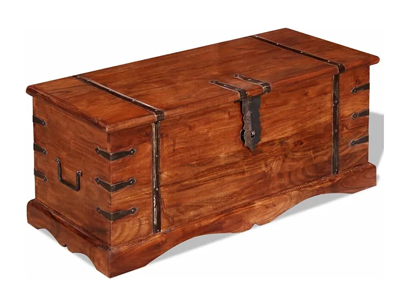 Coffre de rangement Bois massif FR251979