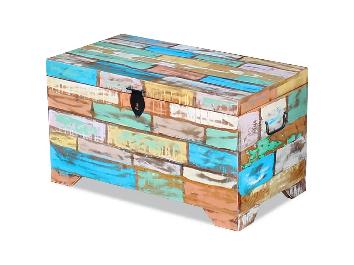 Opbergkist massief gerecycled hout BE223138