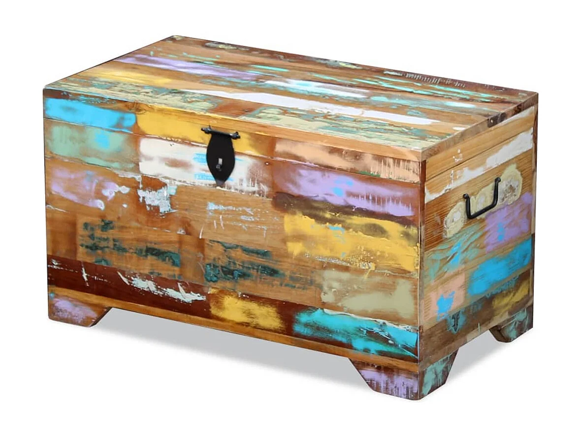 Coffre de rangement Bois de récupération massif FR675947