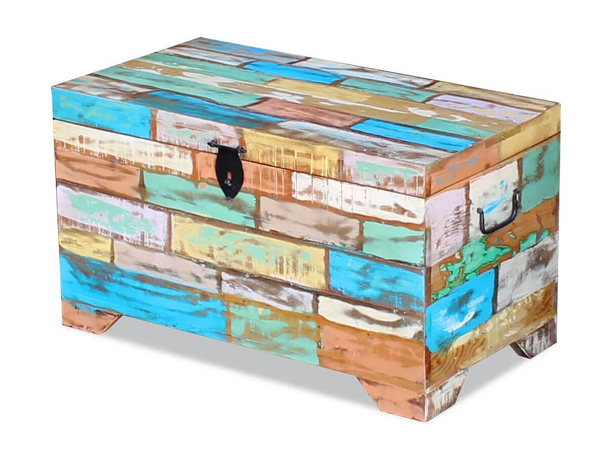 Coffre de rangement Bois de récupération massif FR675947