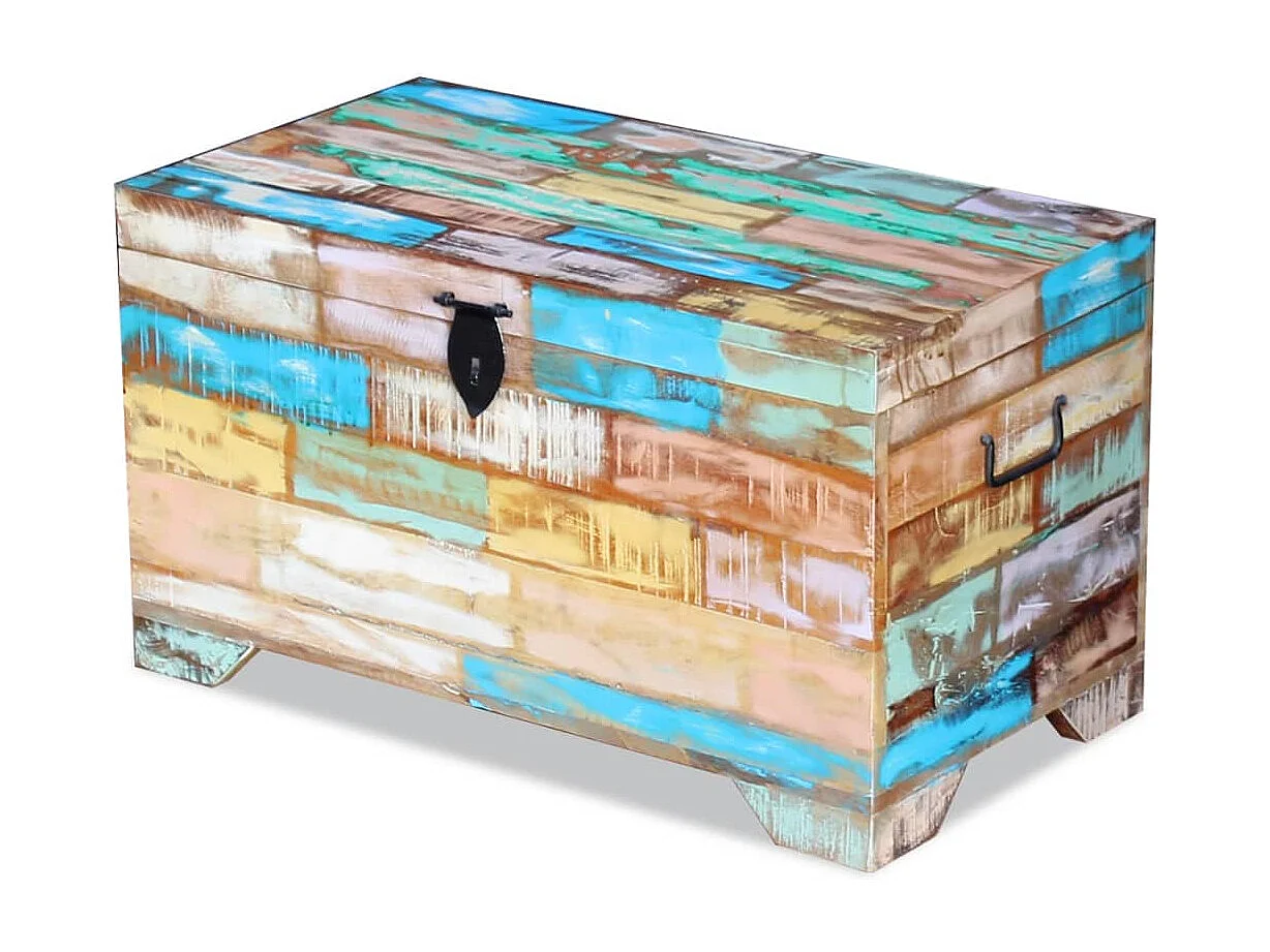 Coffre de rangement Bois de récupération massif FR675947