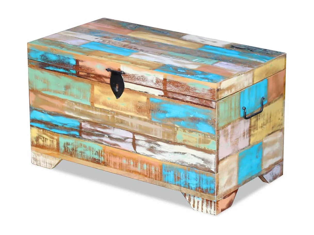 Coffre de rangement Bois de récupération massif FR675947