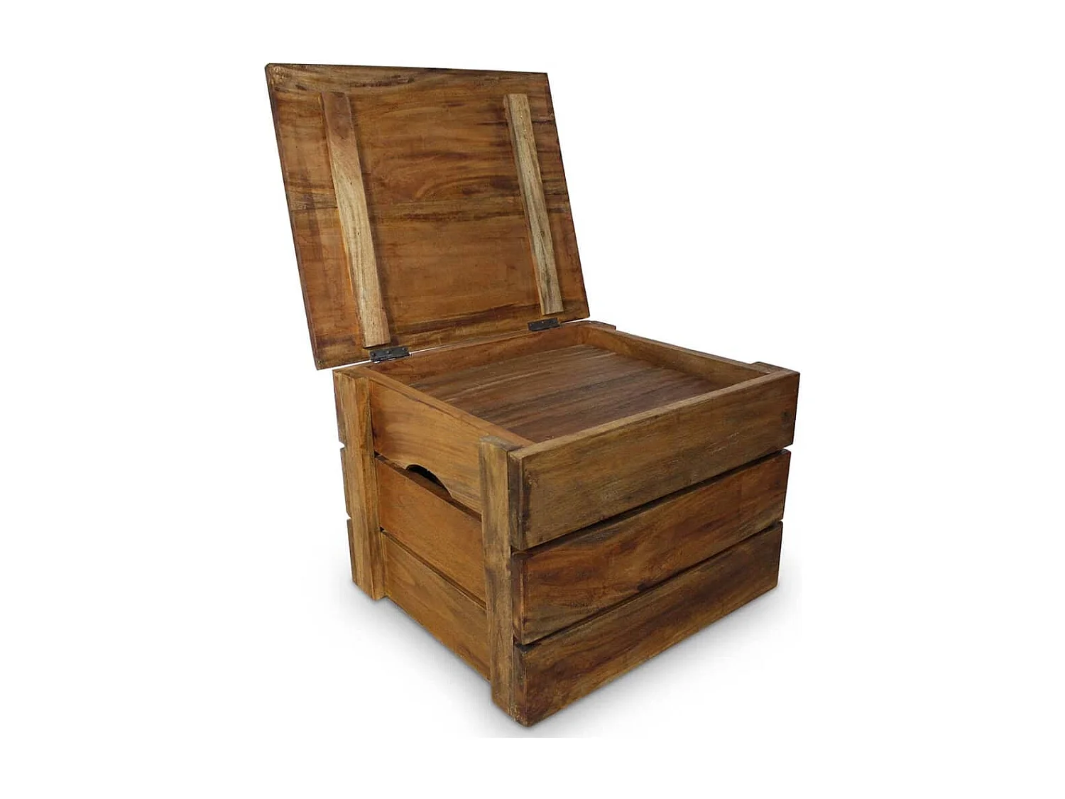 Jeu de caisse de rangement 2 pcs Bois de récupération massif FR533675