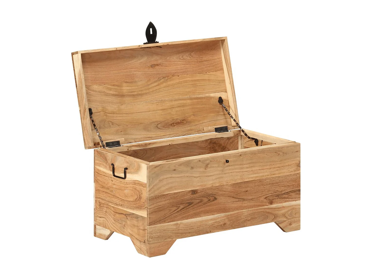 Coffre de rangement Bois d'acacia solide FR977926