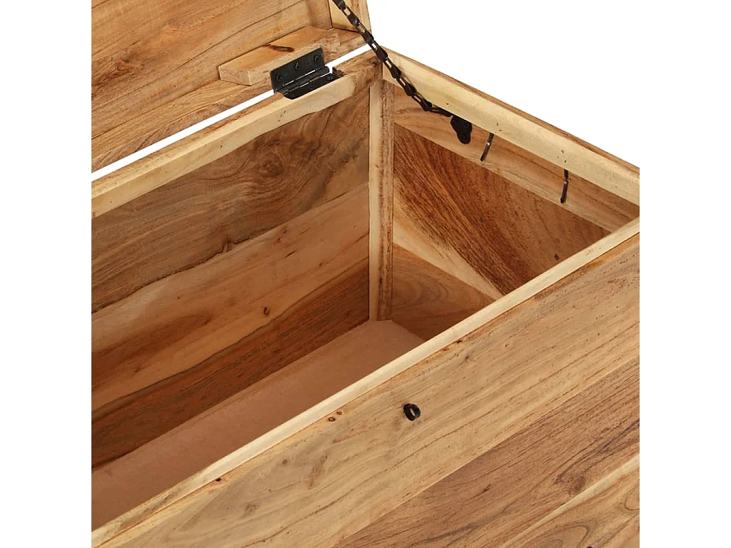 Coffre de rangement Bois d'acacia solide FR977926