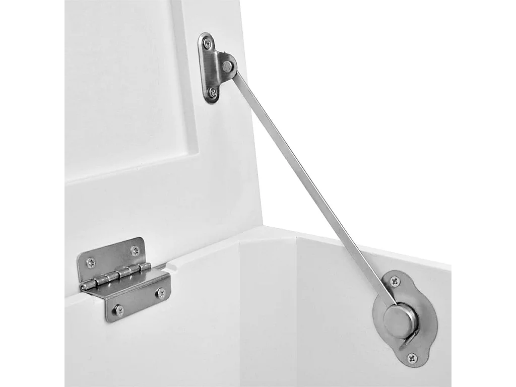 Ensemble de deux coffres de rangement Blanc FR725477