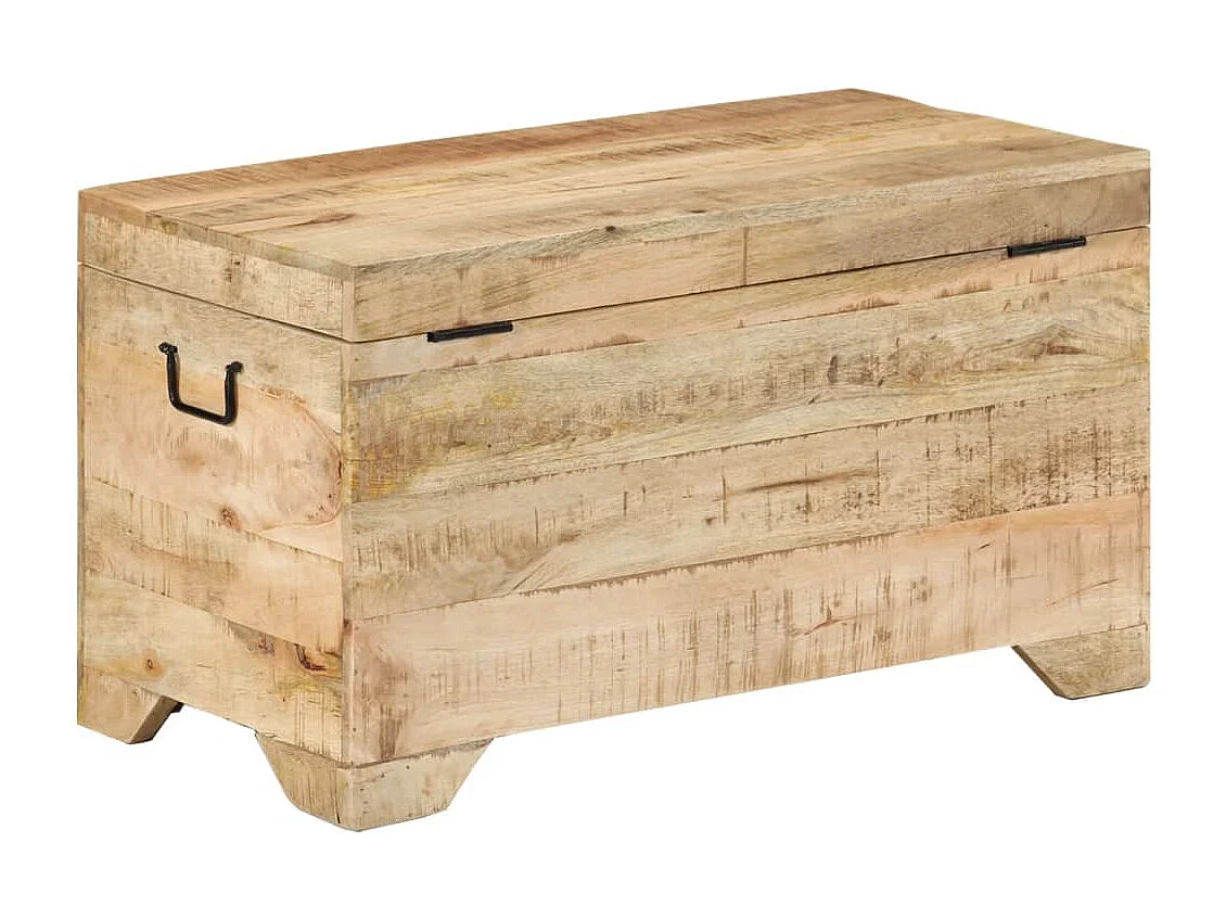Coffre de rangement Bois massif de manguier brut FR942604