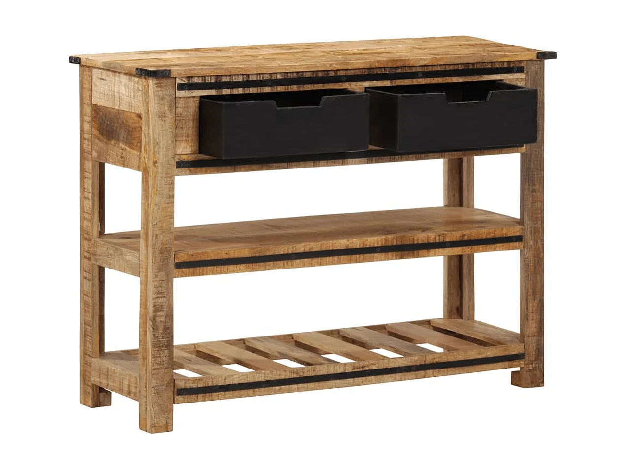 Table console 100x35x75 cm bois de manguier massif FR443860