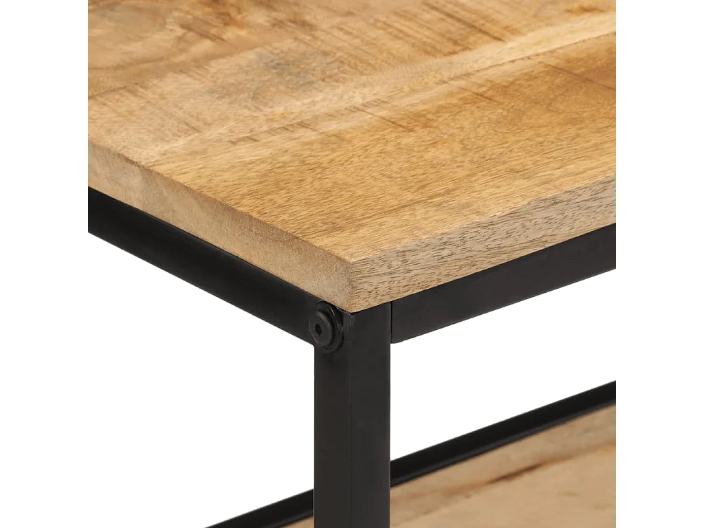 Table console 70x35x70 cm bois de manguier massif brut FR696404