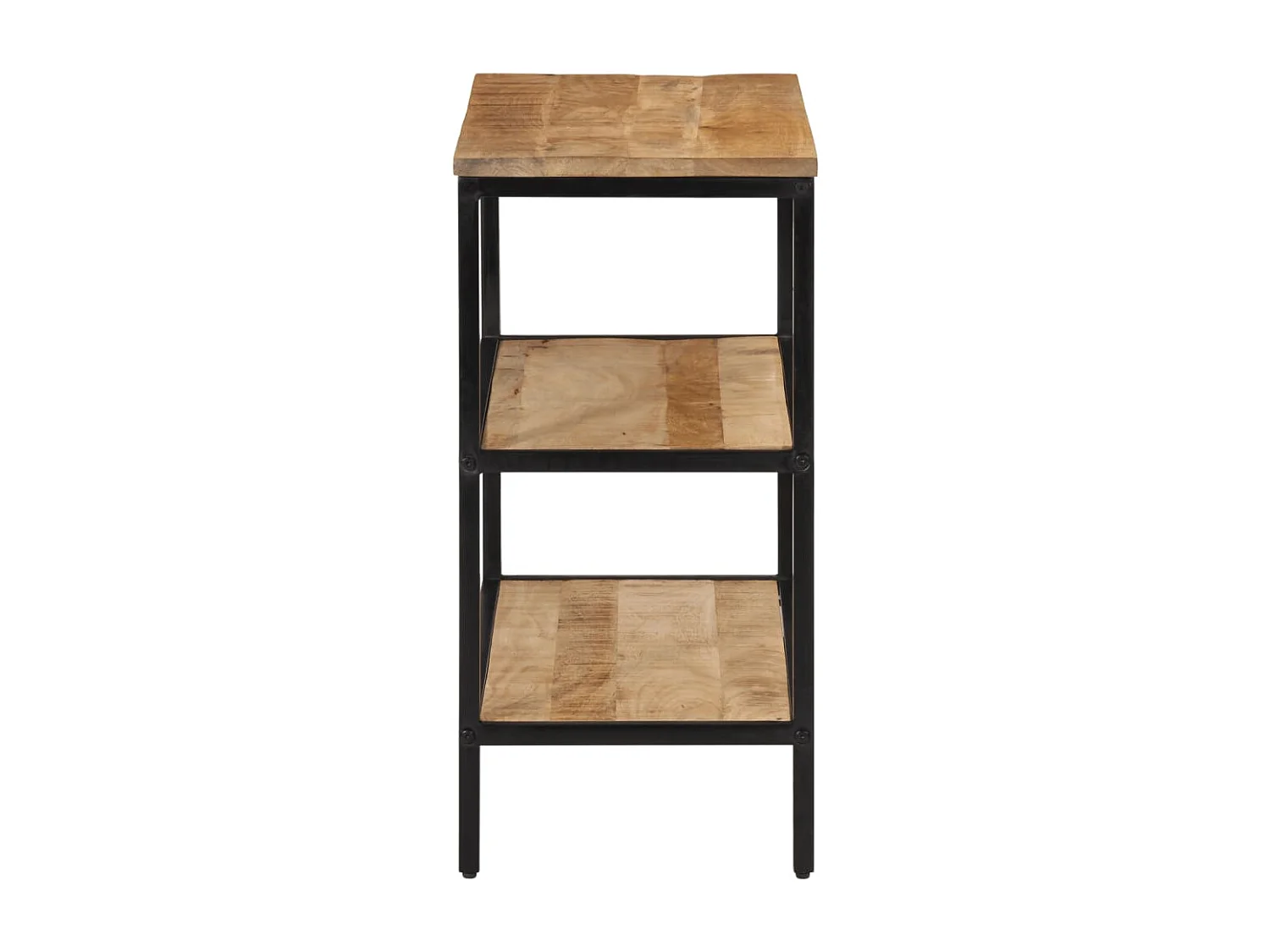 Mesa consola madera maciza de mango rugosa 70x35x70 cm ES654248