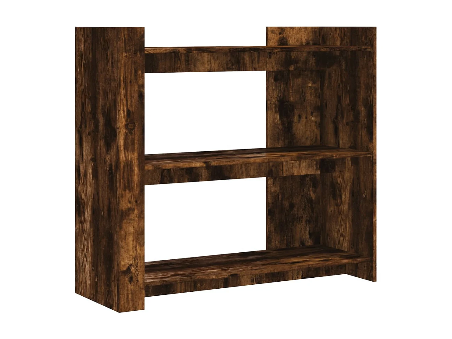 Wandtafel 100x35x90 cm bewerkt hout gerookt eikenkleurig BE822832