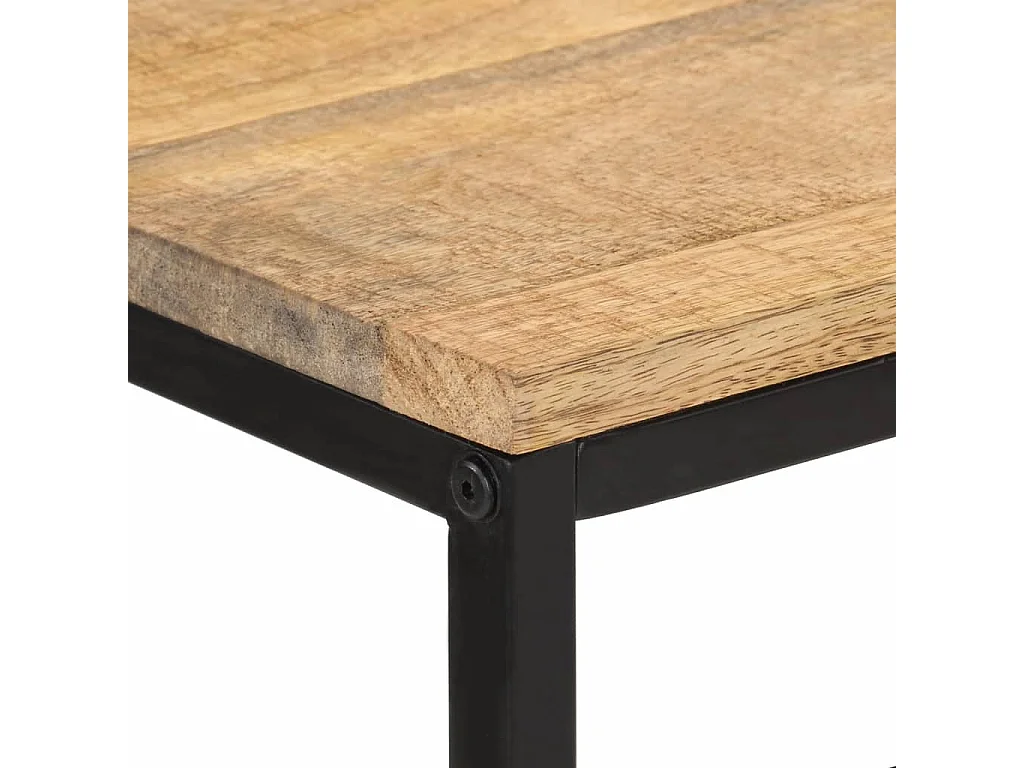 Table console 100x35x70 cm bois de manguier massif brut FR271399