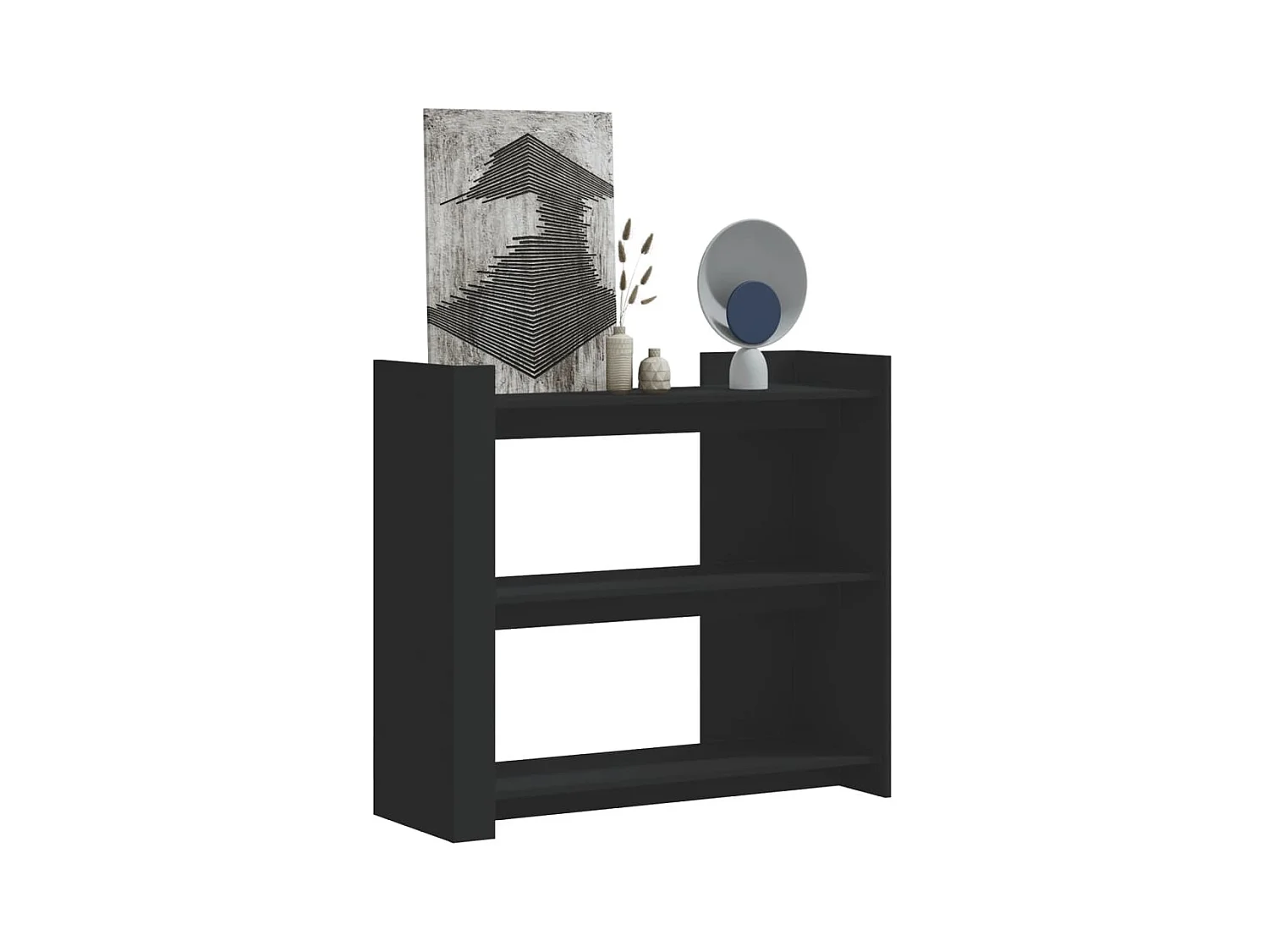 Table console noir 100x35x90 cm bois d'ingénierie FR558388