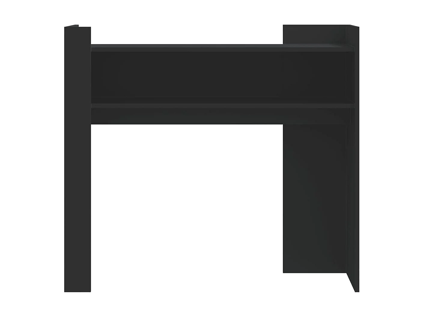 Mesa consola 100x35x90 cm derivados de madeira preto PT123233