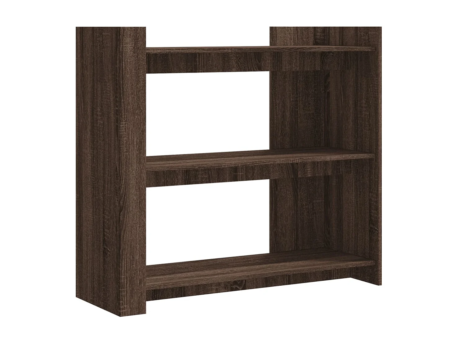 Wandtafel 100x35x90 cm bewerkt hout bruin eikenkleurig BE408992