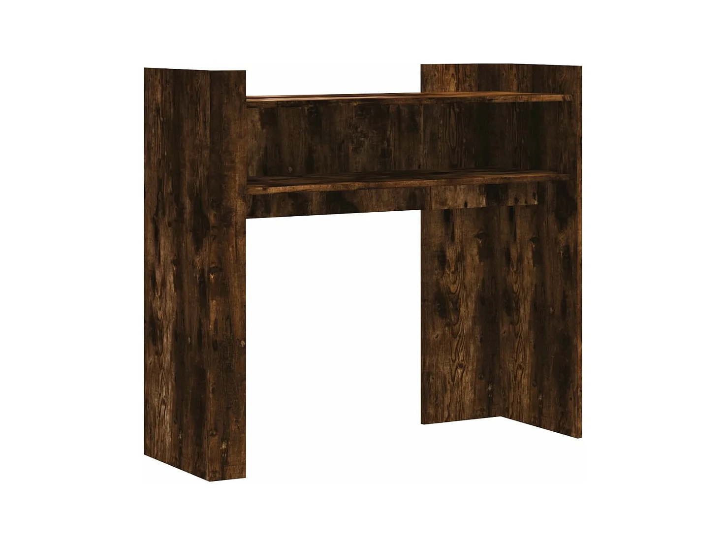 Table console chêne fumé 100x35x90 cm bois d'ingénierie FR237322