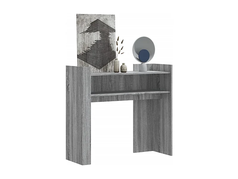 Mesa consola 100x35x90 cm derivados de madeira cinzento sonoma PT776454
