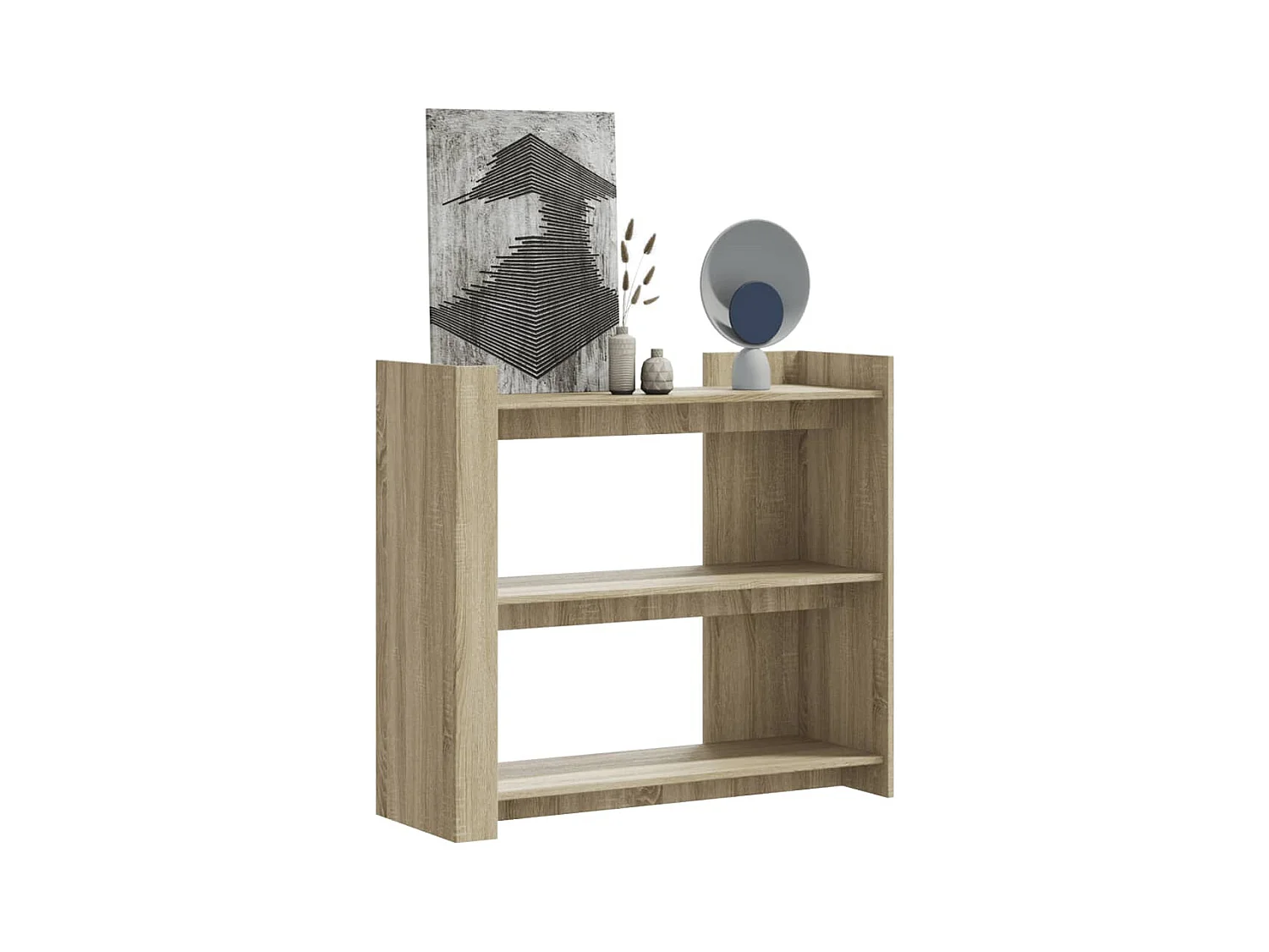 Table console chêne sonoma 100x35x90 cm bois d'ingénierie FR308686