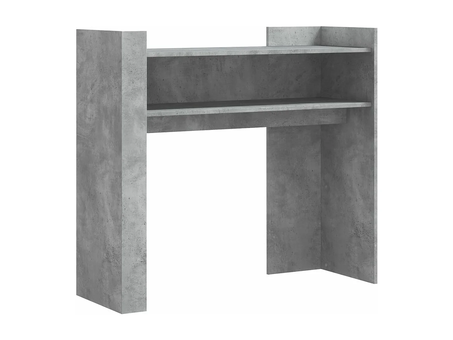 Table console gris béton 100x35x90 cm bois d'ingénierie FR427244