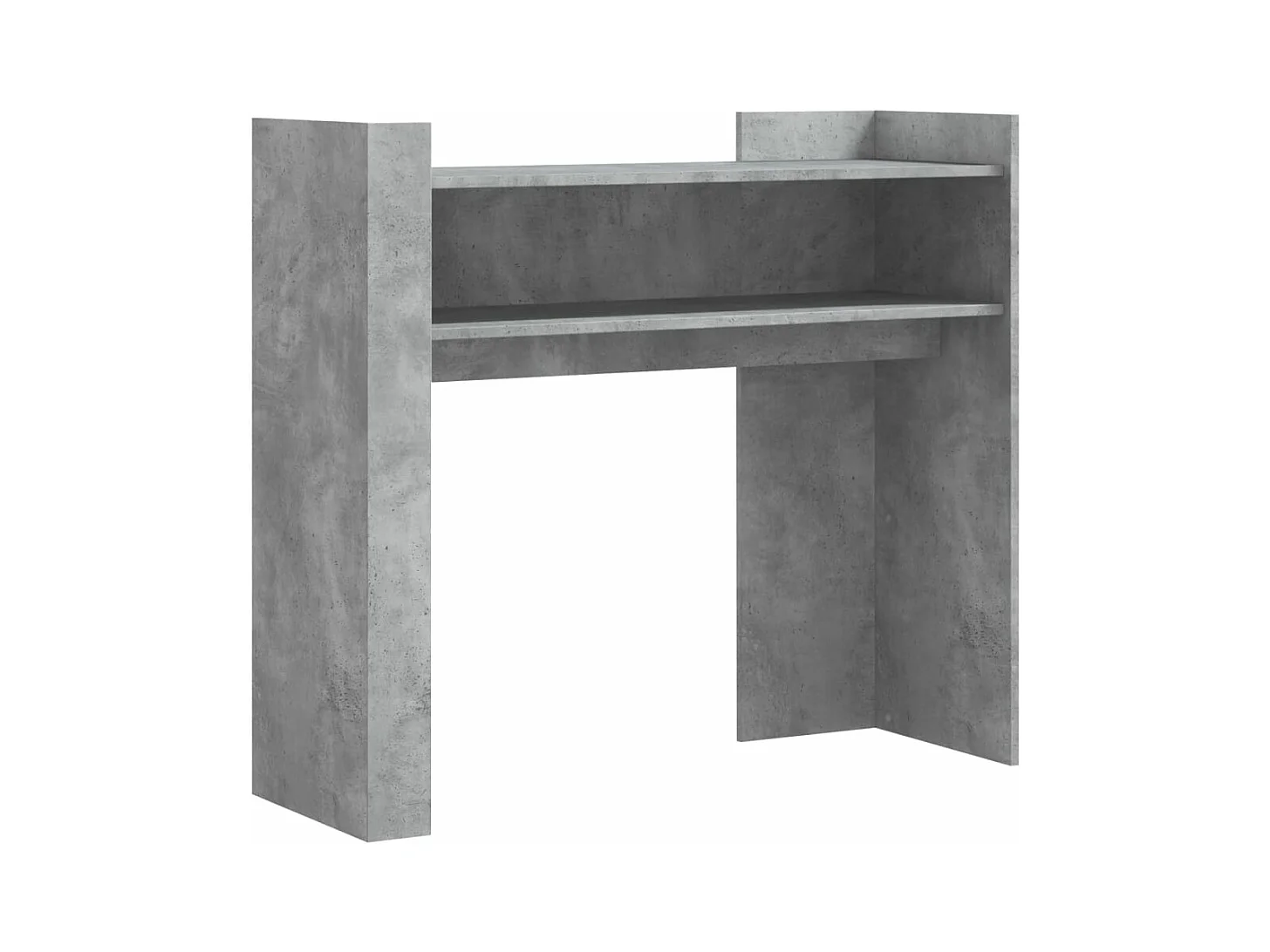 Table console gris béton 100x35x90 cm bois d'ingénierie FR427244
