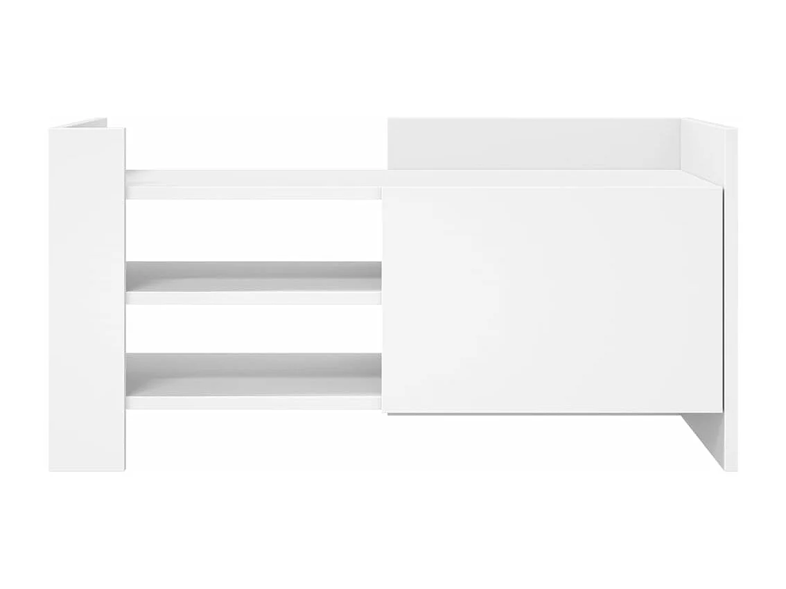 Móvel de TV 80x35x40 cm derivados de madeira branco PT884164