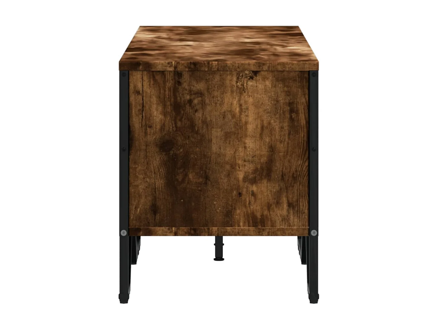 Tv-meubel 122x34x41 cm bewerkt hout gerookt eikenkleurig BE934929