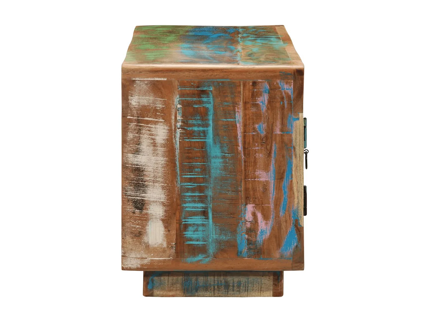 Meuble TV 110x30x40 cm bois massif de récupération FR763560